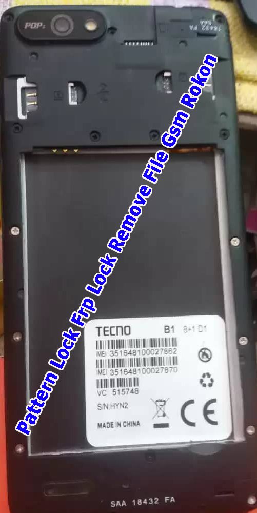 Tecno Pop 2 B1 Frp Bypass Reset File | MT6580 Android 8.1 Only 40Mb ...