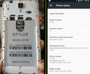 Stylus Q150 Flash File Firmware | MT6580 7.0 Hang Logo Fixed Stock Rom