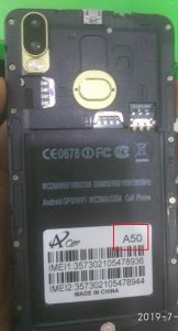 Aone A50 Flash File Firmware | MT6580 Android 8.0 Stock Rom Download