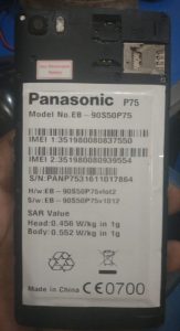 Panasonic P75 Flash File Firmware | MT6580 Stock ROM Download