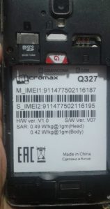Micromax Q327 Flash File
