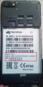 Micromax C1 Flash File